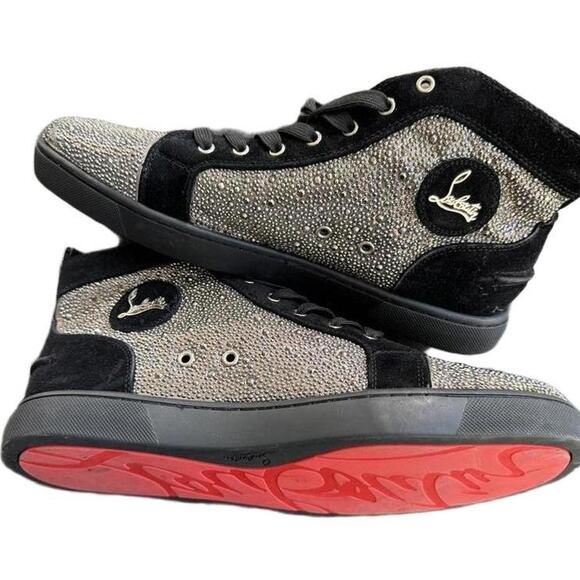 Christian Louboutin Louis Strass high top sneakers - Picture 1 of 6